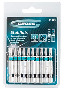 Набор бит SL5 х 50, сталь S2, 10 шт. Gross GROSS 11325 