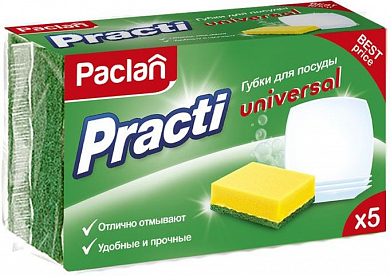 Paclan Practi Universal Губки для посуды 5 шт