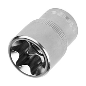 Головка торцовая ЗУБР "МАСТЕР" (1/2"), Cr-V, E-TORX, хроматированное покрытие, E18 ЗУБР 27719-18 