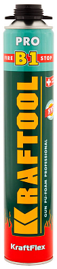 Пена монтажная KRAFTOOL KRAFTFLEX PREMIUM PRO B1 профессиональная, пистолетная, всесезонная, 750 мл KRAFTOOL 41186 