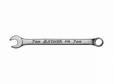 Ключ STAYER "MASTER" гаечный комбинированный, хромированный, 7мм от компании ПРОМАГ