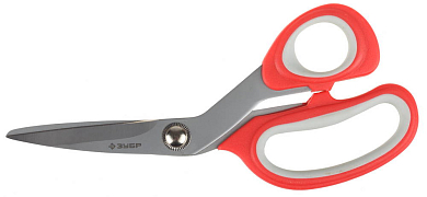 Ножницы ЗУБР "МАСТЕР" изогнутые хозяйственные, двухкомпонентные ручки, 190мм ЗУБР 40442-19 