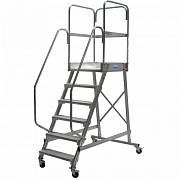 Лестница с площадкой 6 ступ. Krause 820044 