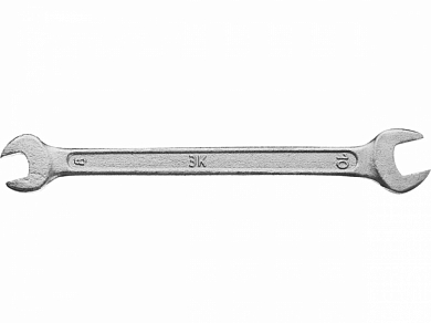 Ключ рожковый гаечный ЗУБР "СТАНДАРТ", оцинкованный, 8х10мм от компании ПРОМАГ