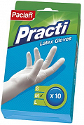 PACLAN Перчатки латексные размер М 10шт Paclan 5900942351114 