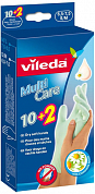 ВИЛЕДА Перчатки Мульти Латекс 10+2 шт одноразовые S/M Vileda 4023103130500 