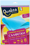 QUALITA Салфетки из вискозы 5 шт QUALITA 4600999011337 