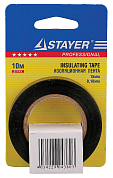 Изолента STAYER "PROFI" черная ПВХ, на карточке, 15мм х 10м х 0,18мм STAYER 12292-D-15-10 