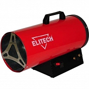 ELITECH Пушка тепловая газовая,6-15кВт,поток-330м3\ч,расход-0.8-1.2кг\ч,5.5кг,пьезоподжиг ELITECH ТП 15ГБ 
