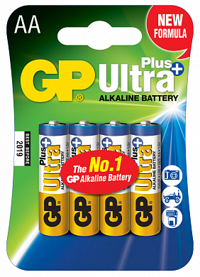 GP Алкалиновые батарейки Ultra Plus 15AUP-2CR4 - 4 шт. на блистере