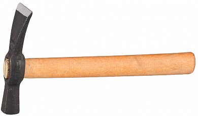 Молоток-кирочка каменщика с деревянной рукояткой, 400г от компании ПРОМАГ