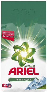 ARIEL Стиральный порошок автомат Горный родник 3кг ARIEL 5413149333468 