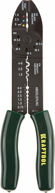 Электропассатижи KRAFTOOL "EXPERT": Съемник 0,8-2,6 мм, кусачки, обжим наконечников, винторез, 235 м от компании ПРОМАГ