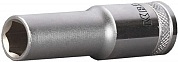 Торцовая головка KRAFTOOL "INDUSTRIE QUALITAT", удлиненная, Cr-V, FLANK, хромосатинированная, 1/2",  KRAFTOOL 27807-14_z01 