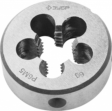 Плашка ЗУБР "ЭКСПЕРТ" круглая машинно-ручная для нарезания метрической резьбы, мелкий шаг, М14 x 1,5 от компании ПРОМАГ