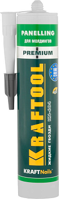 Клей монтажный KRAFTOOL KraftNails Premium KN-604,  для молдингов, панелей и керамики, без растворит KRAFTOOL 41349_z01 