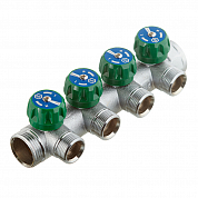 Коллектор распределительный 1' х 4 выхода 3/4' ЕК (SMB-6850-013404) STOUT SMB-6850-013404 