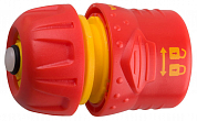 Соединитель GRINDA пластмассовый c автостопом и запирающим механизмом, 1/2" GRINDA 8-426331 