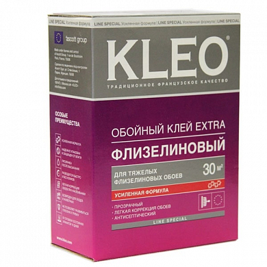 Клей обойный KLEO ULTRA 500г (12 шт/уп) для стеклообоев и обоев на флизелиновой основе на 50м2