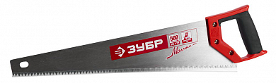 Ножовка по дереву (пила) ЗУБР МОЛНИЯ-5 500 мм, 5 TPI, прямой крупный зуб, быстрый рез поперек волоко от компании ПРОМАГ