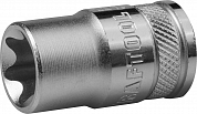 Торцовая головка KRAFTOOL "INDUSTRIE QUALITAT", Cr-V, внешний TORX, хромосатинированная, 1/2", Е 16 KRAFTOOL 27810-16_z01 
