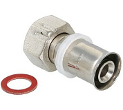 Соединитель, пресс с накидной гайкой 16х1/2 Valtec VTm.222.N.001604 VALTEC VTm.222.N.001604 