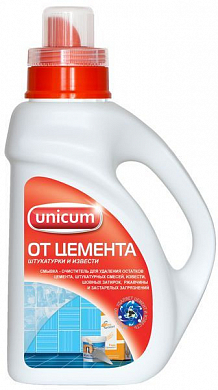UNICUM Средство для удаления остатков цемента и извести 1 л UNICUM 4650058300148 