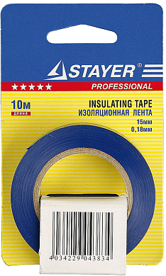Изолента STAYER "PROFI" синяя ПВХ, 20м х 19мм STAYER 12292-B 