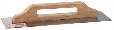 Гладилка ЗУБР Швейцарская нержавеющая с деревянной ручкой, 130х480мм от компании ПРОМАГ