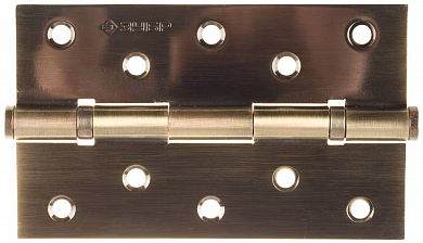 Петля универсальная ЗУБР "ЭКСПЕРТ", 2 подшипника, цвет ст. латунь (AB), с крепежом, 125х75х2,5мм, 2 