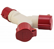 Розетка двухлучевая 1012-214 3Р+РЕ 16А 380В IP44 EKF ps-1012-214-380 