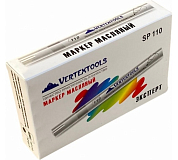 Маркер краска VRT строительный, чёрный VERTEX 0020-02 