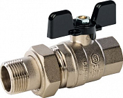 Кран шаровой со сгоном 3/4' ВН ручка бабочка (SVB-0007-000020) STOUT SVB-0007-000020 