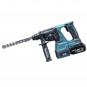 Makita Перфоратор аккум., SDS+, 18В, 2х3АчLi-ion, 3реж, 2.4Дж, 0-4700у\м, 3.3кг,чем, подсвет. /DHR24 заказать на isnab.ru