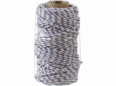 Фал плетёный полипропиленовый СИБИН 16-прядный с полипропиленовым сердечником, диаметр 6 мм, бухта 1