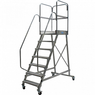 Лестница с площадкой 7 ступ. Krause 820051 