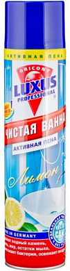 LP ЧИСТАЯ ВАННА ЛИМОН Пена-спрей для чистки ванн, кафеля, раковин, кранов 600 мл Luxus 4043375259600 