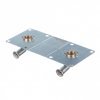 Водорозетка двойная пресс 16x1/2'ВРx16x1/2'ВР для гипсокартона, латунь (28PF-16041604) Henco 28PF-16041604 