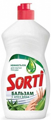 SORTI Средство для мытья посуды Бальзам с Алоэ Вера 450мл SORTI 4604049095735 