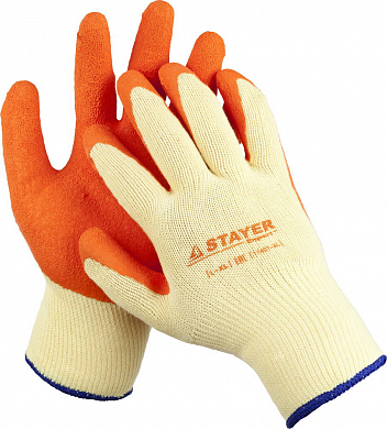 Перчатки с латексным рельефным покрытием, 10 класс, L-XL STAYER "EXPERT" STAYER 11407-XL 