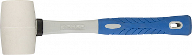 Киянка ЗУБР "ЭКСПЕРТ" резиновая белая со стеклопластиковой ручкой, 0,23кг от компании ПРОМАГ