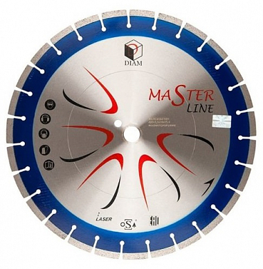 Алмазный диск 400х25,4х3,0мм DIAM Master Line Железобетон сегмент, для резки камня, бетона. DIAM 000504 