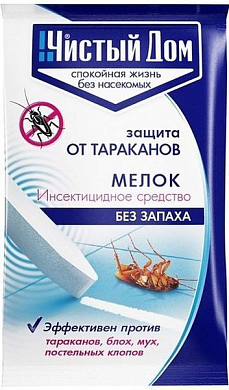 ЧИСТЫЙ ДОМ Мелок от тараканов 20 г ЧИСТЫЙ ДОМ 4601826000814 