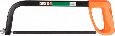 Ножовка по металлу DEXX, пластиковая рукоятка, металлическая усиленная рамка, 300 мм от компании ПРОМАГ