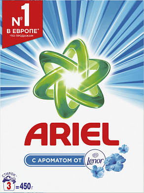 ARIEL Автомат СМС порошок Lenor fresh Deluxe 450г