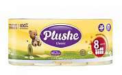 PLUSHE CLASSIC Бумага туалетная Ромашка 8 рулонов 18 м., 2 слоя, жёлтая, ароматизация, 8 в упаковке  7942361012250 