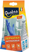 QUALITA перчатки нитриловые 10 шт M QUALITA 4600999010897 