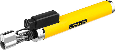 Газовая горелка-карандаш "MaxTerm", STAYER "MASTER" 55560, с пьезоподжигом, регулировка пламени, 110 STAYER 55560 
