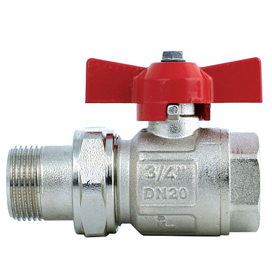 Кран шаровой со сгоном 1'1/4 ВН ручка бабочка IDEAL (098 11/4') ITAP 098 11.4м 