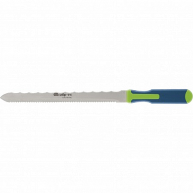 Нож для резки теплоизоляционных панелей, 2-стороннее лезвие, обрезиненная рукоятка, 420 мм, лезвие 2 от компании ПРОМАГ